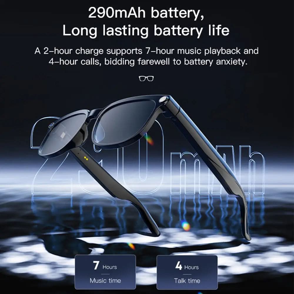 M02S AI Smart Glasses with 8MP Camera, Video Recording, Real-time Simultaneous Translation, Bluetooth Phone Calls & Intelligent AI Assistant Hconce Main image