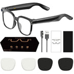 M02S AI Smart Glasses with 8MP Camera, Video Recording, Real-time Simultaneous Translation, Bluetooth Phone Calls & Intelligent AI Assistant Hconce