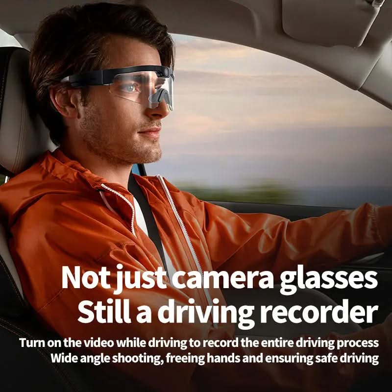 XV15 Smart Bluetooth Sports Ai Glasses with 4K HD Camera, Video Recording, Dash Cam, Music and Hands-Free Calls Hconce